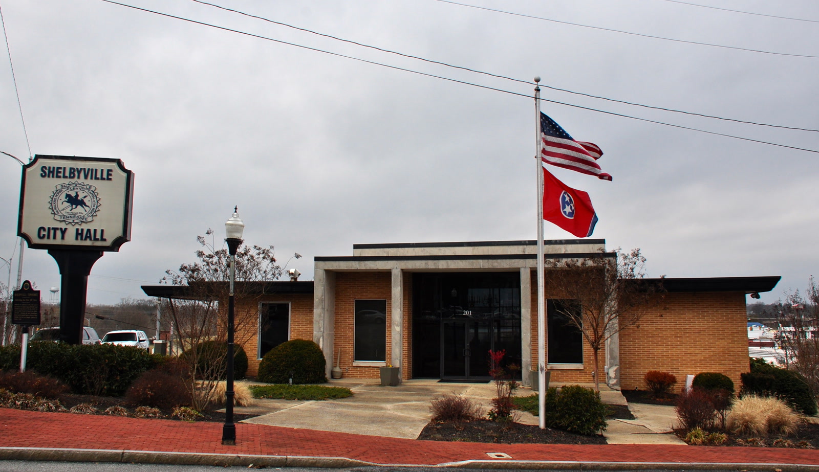 Shelbyville City Hall in downtown Shelbyville, Tennessee